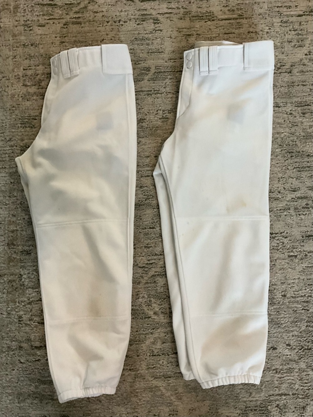 Mizuno Softball Pants Size M Gray Two Pair - Great for Practices